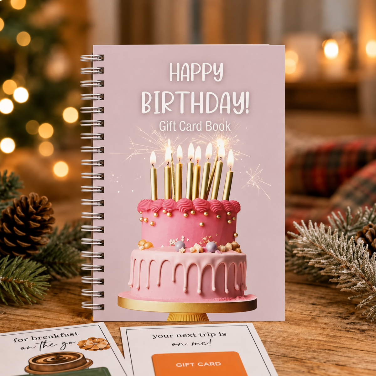 Livret de cartes-cadeaux – couverture Anniversaire