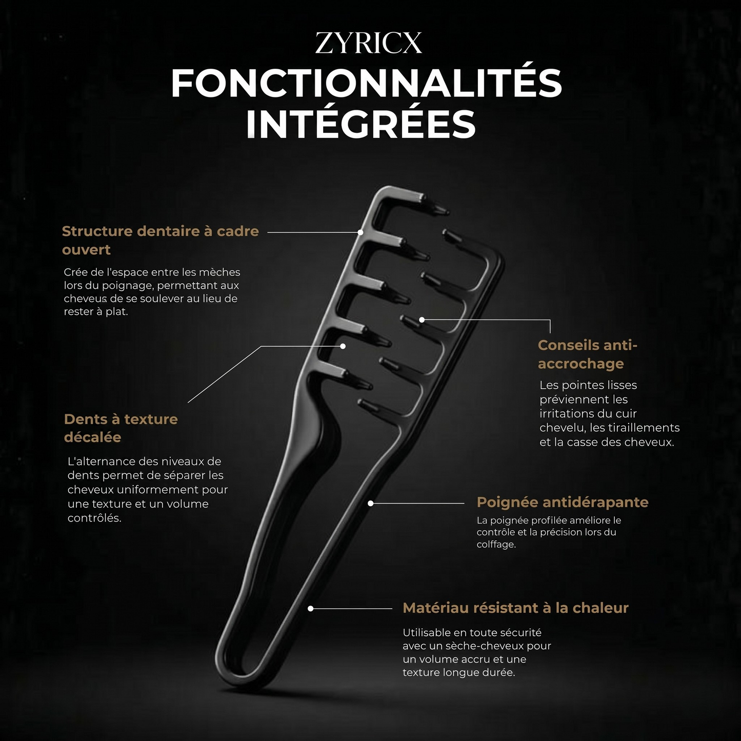MagicBrush™ - Peigne à cheveux