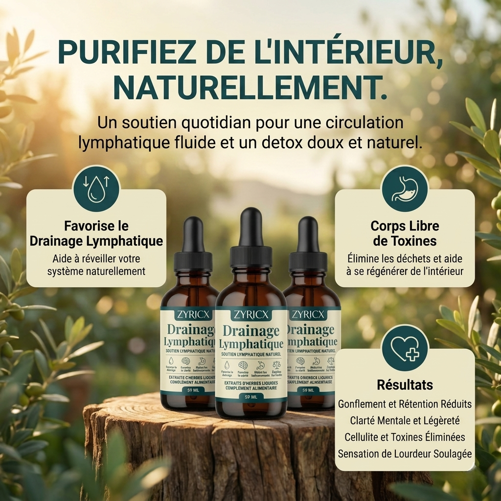 Gouttes de bien-être pour le drainage lymphatique