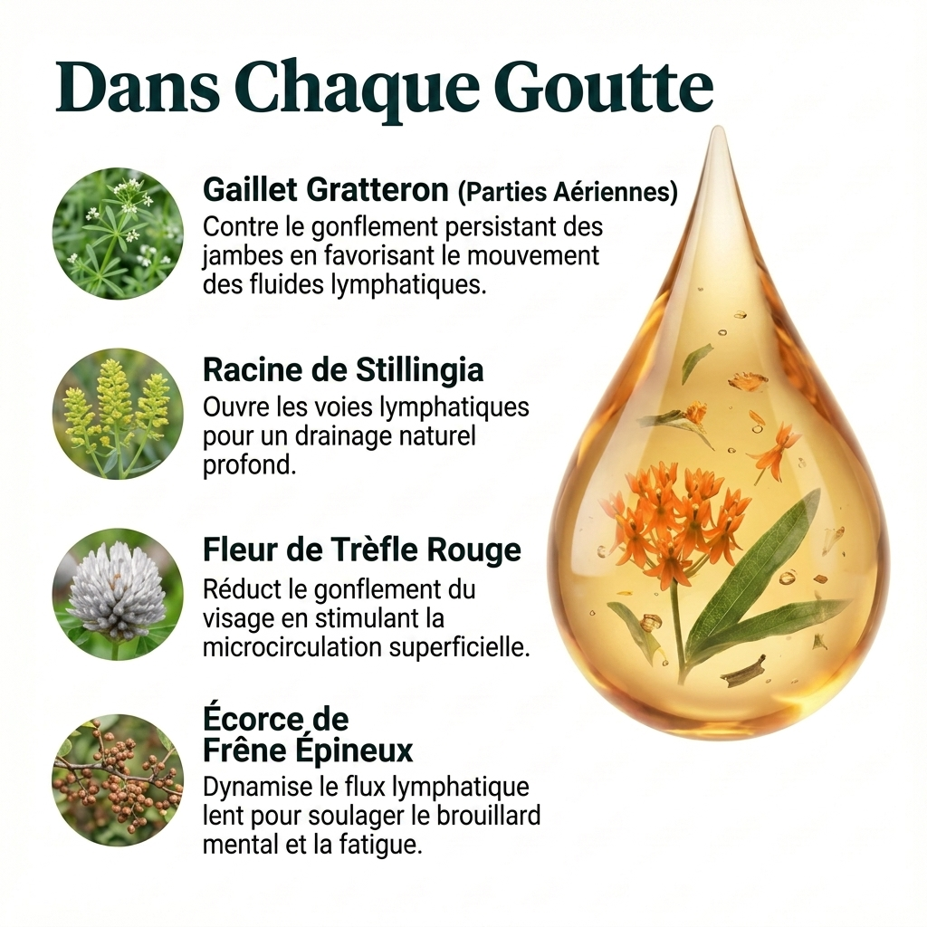 Gouttes de bien-être pour le drainage lymphatique