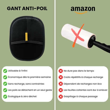 Gant Anti-Poils Réutilisable & Écologique.