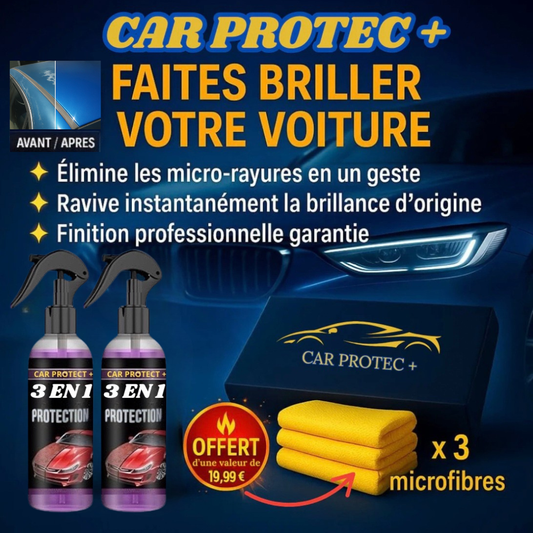 CarProtect+ – Spray Verre Liquide Anti-Rayures & Ultra-Brillance