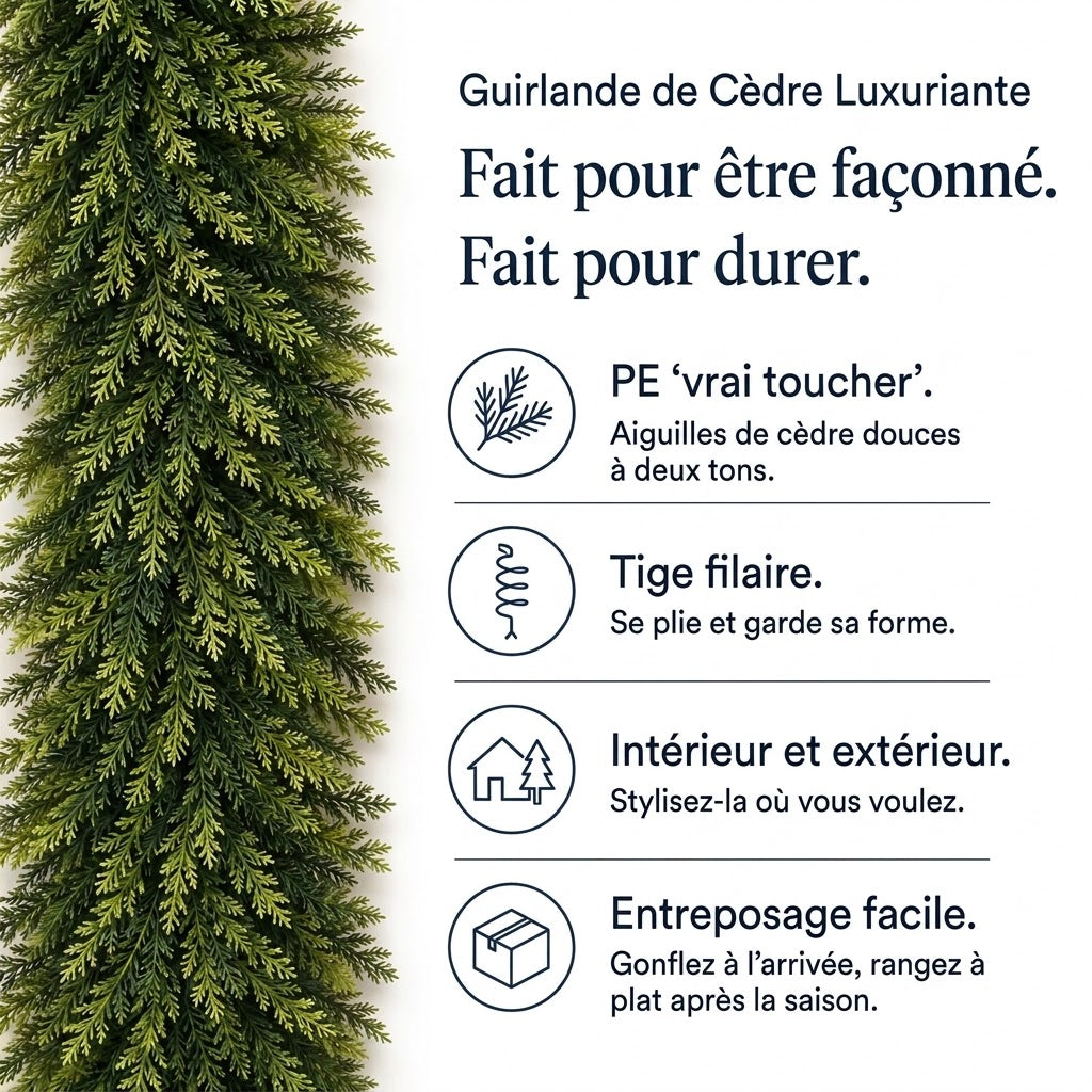 Guirlande de Cèdre Luxuriante