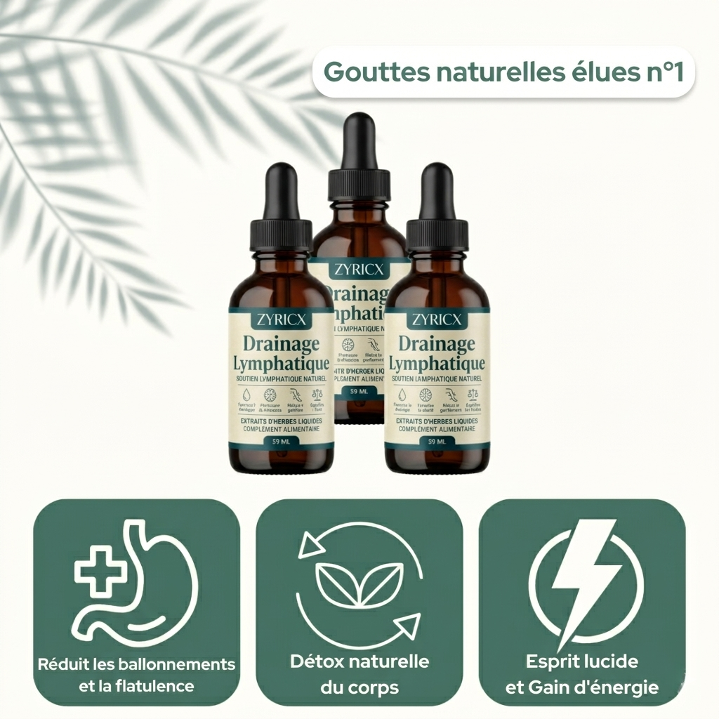 Gouttes de bien-être pour le drainage lymphatique