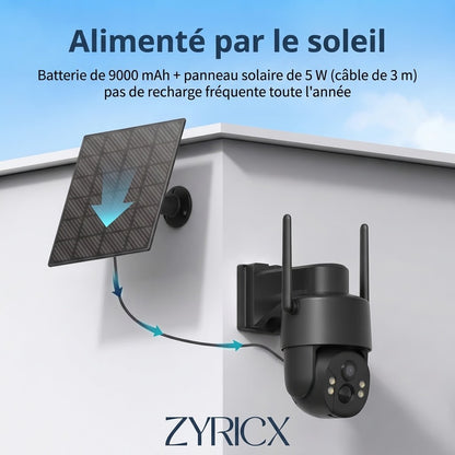 Caméra Extérieure Solaire 4G – Sans Wi-Fi