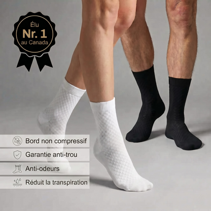 Chaussettes mi-hautes premium Zyricx™ en fibre de bambou