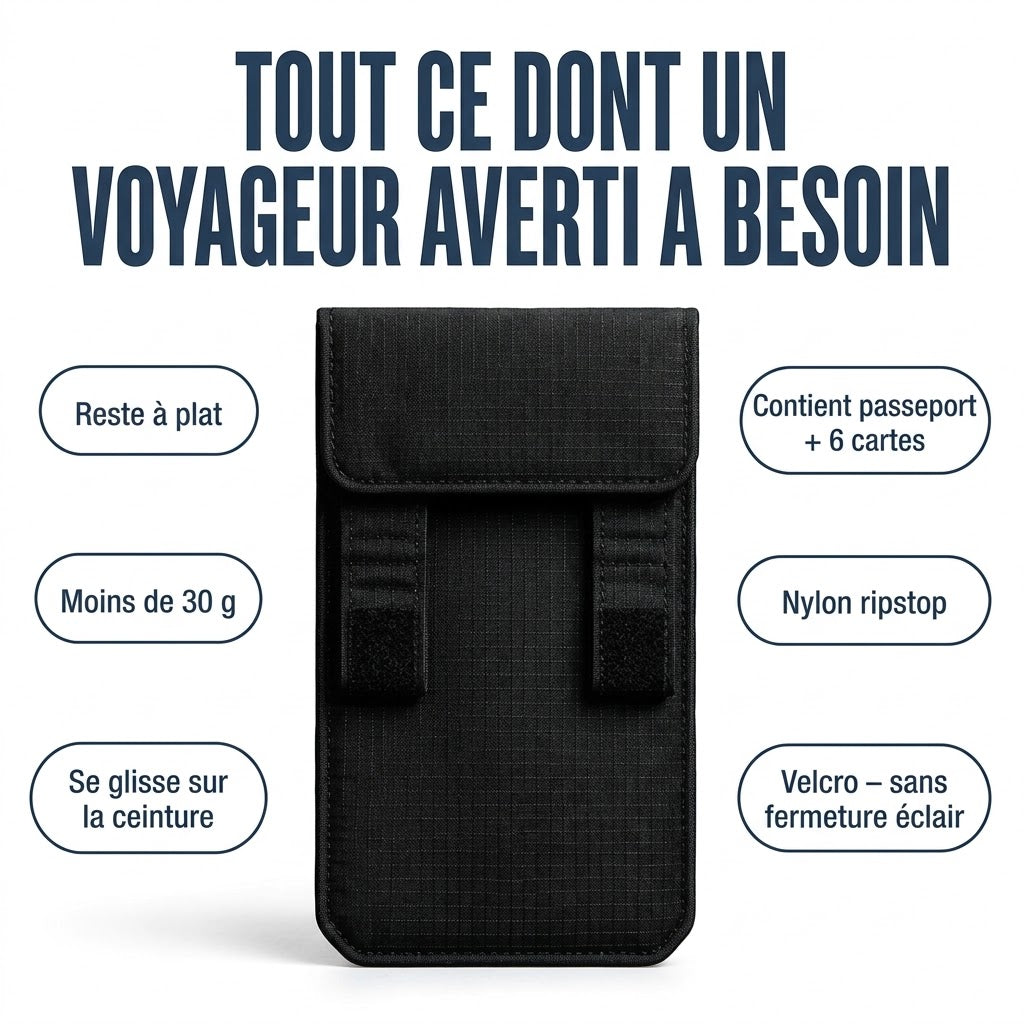 Le Portefeuille de Voyage Invisible 3-en-1