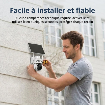 Caméra Extérieure Solaire 4G – Sans Wi-Fi