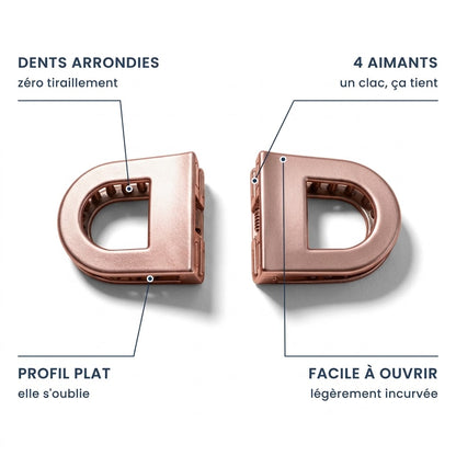 Pince Cheveux Aimantée - Lot de 2