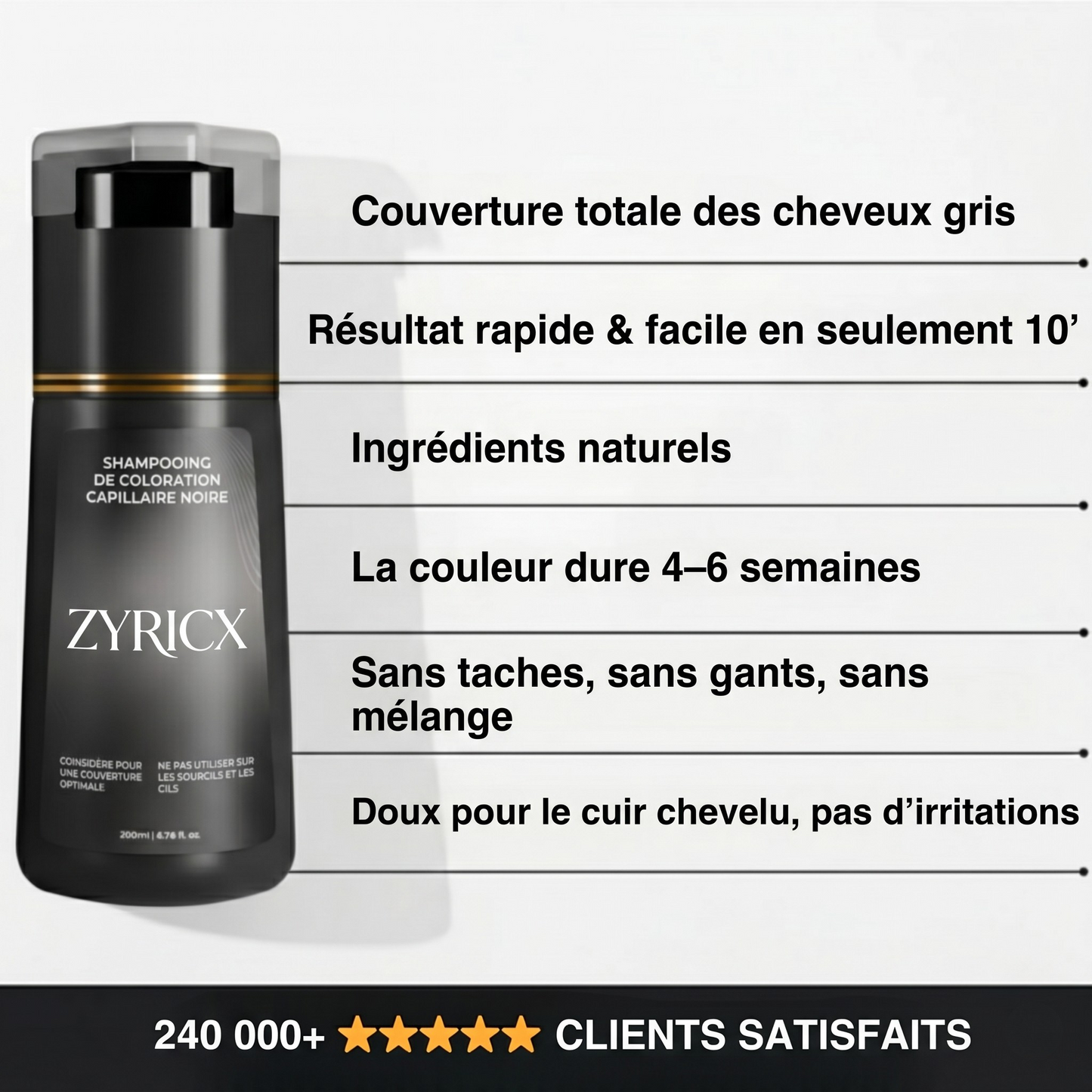 Shampoing colorant instantané