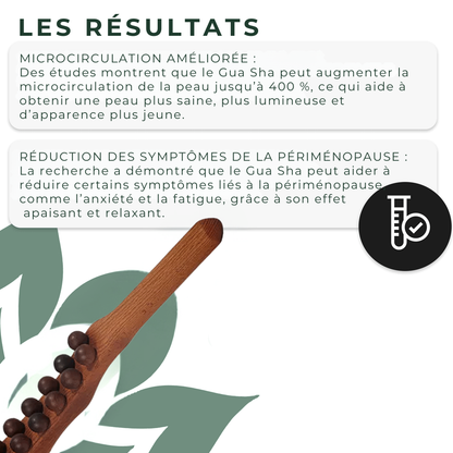 BodyRoller™ - Bâton de thérapie Gua Sha en bois