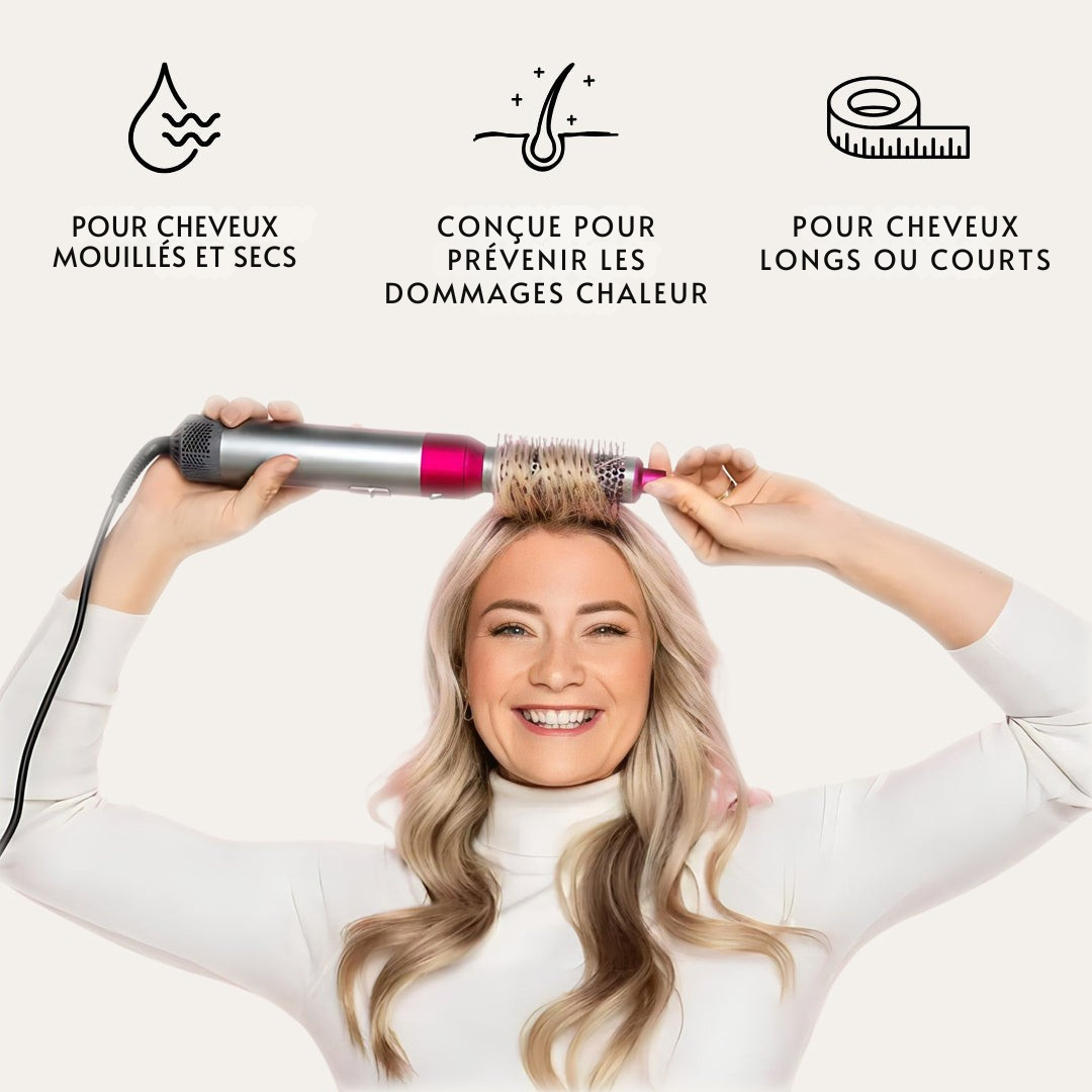 ZYRICX™ – Brosse Coiffante Multistyles 5 en 1 Pro