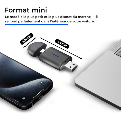 Adaptateur sans fil 2-en-1 – CarPlay et Android Auto