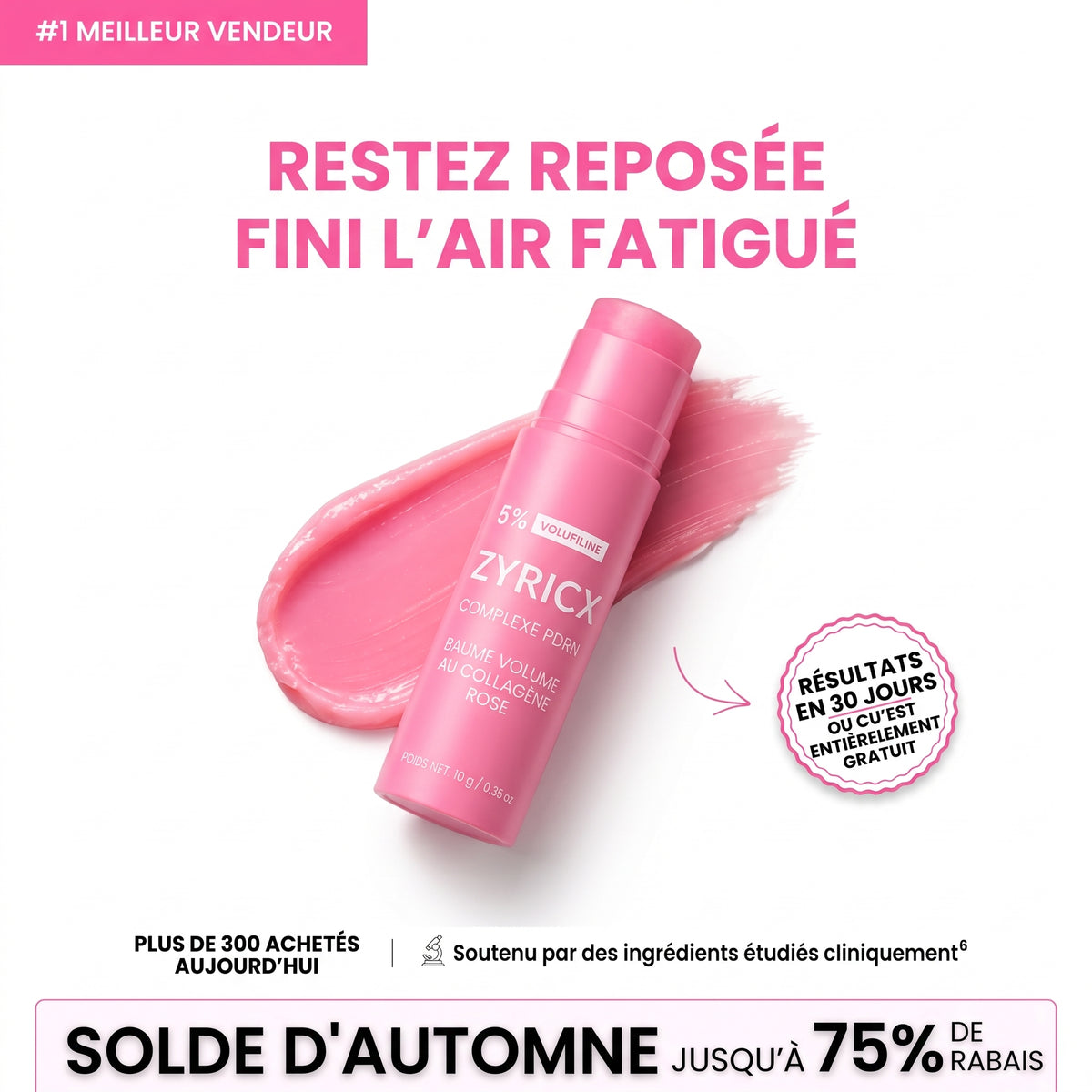 Baume Repulpant & Réparateur au Collagène et Volufiline