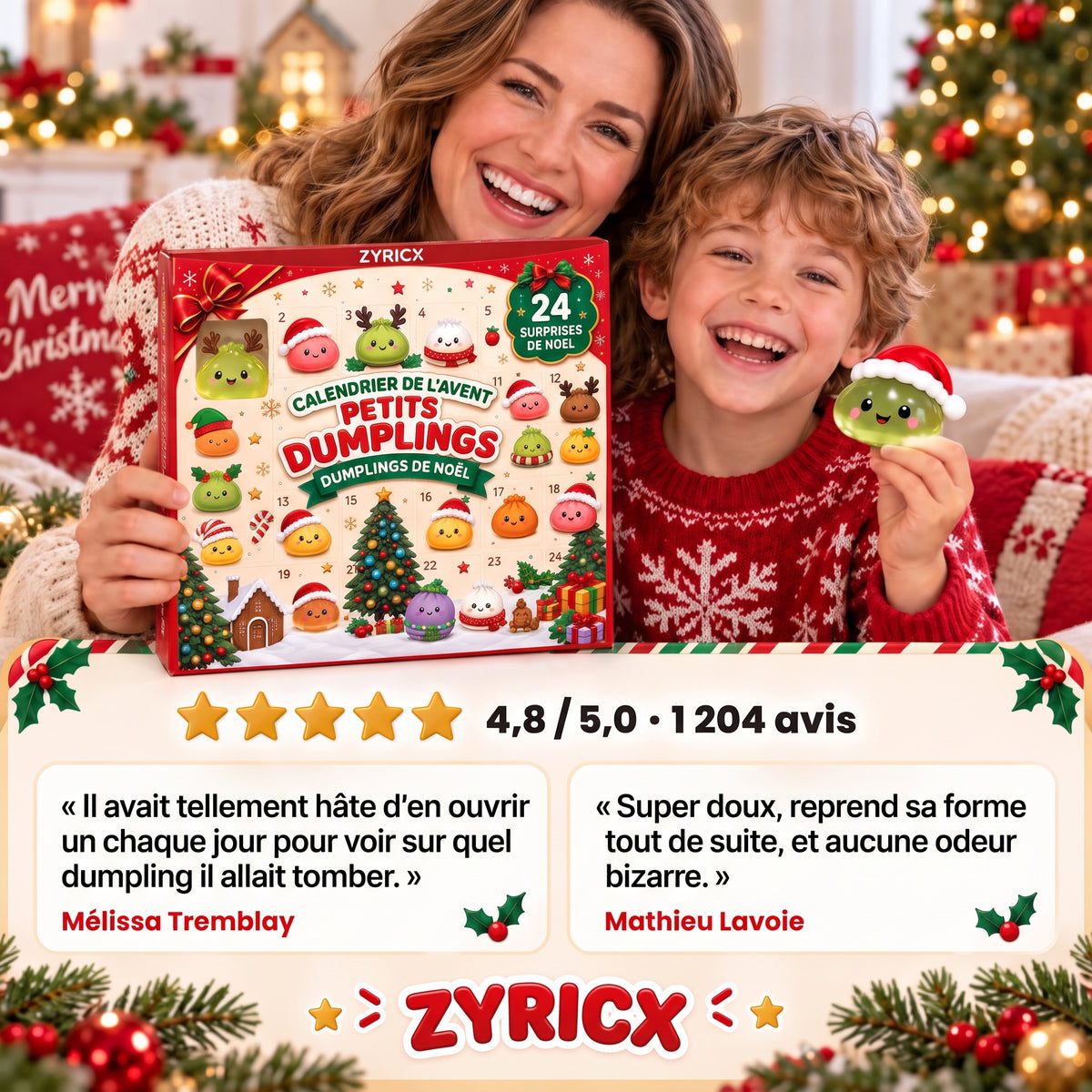 Calendrier de l'Avent Squishy Dumplings Zyricx™