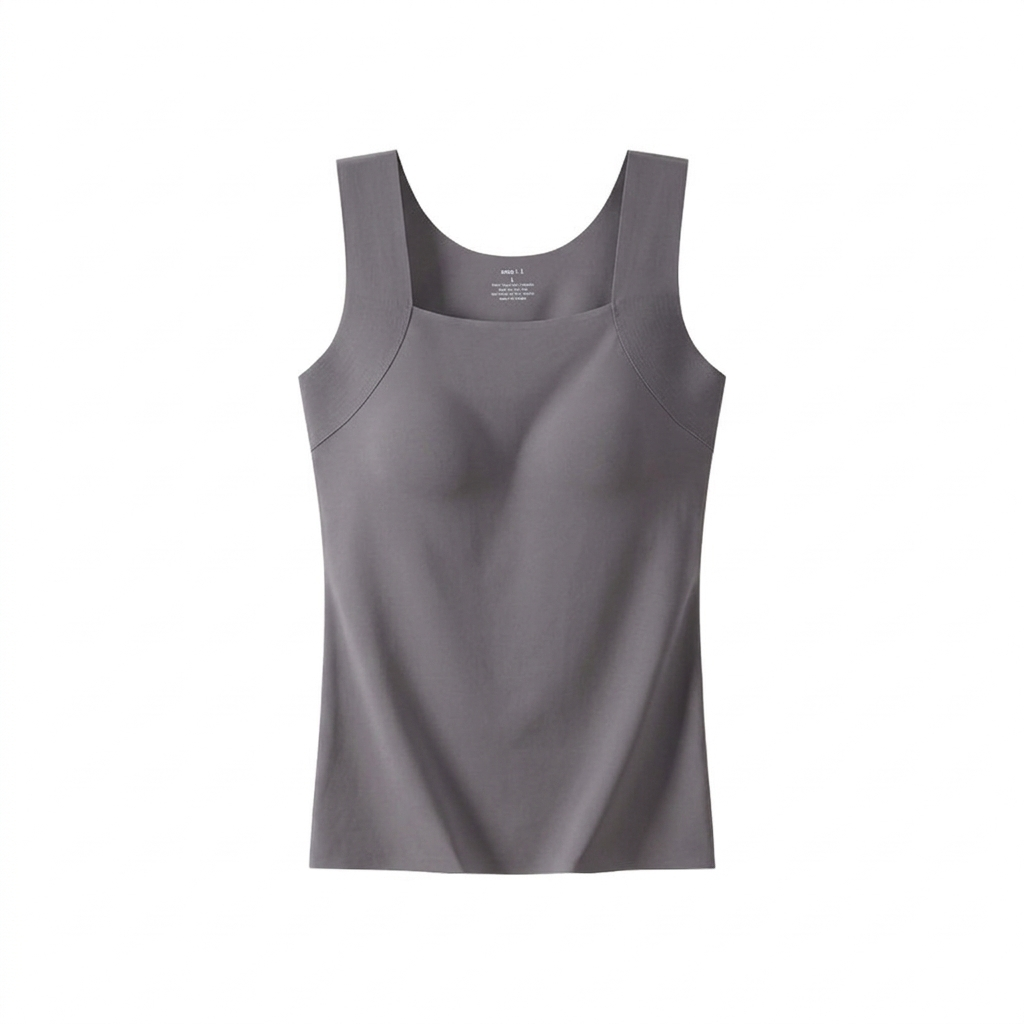 Débardeur avec soutien-gorge intégré et maintien frontal
