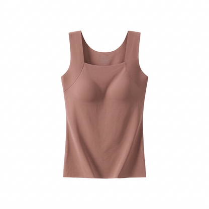 Débardeur avec soutien-gorge intégré et maintien frontal