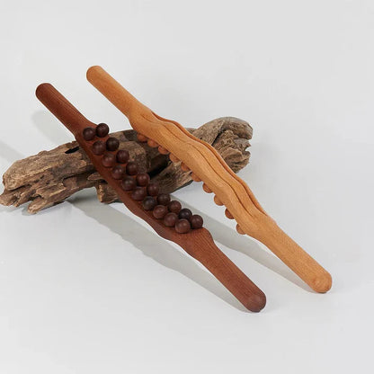 BodyRoller™ - Bâton de thérapie Gua Sha en bois