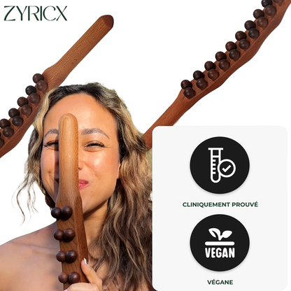 BodyRoller™ - Bâton de thérapie Gua Sha en bois