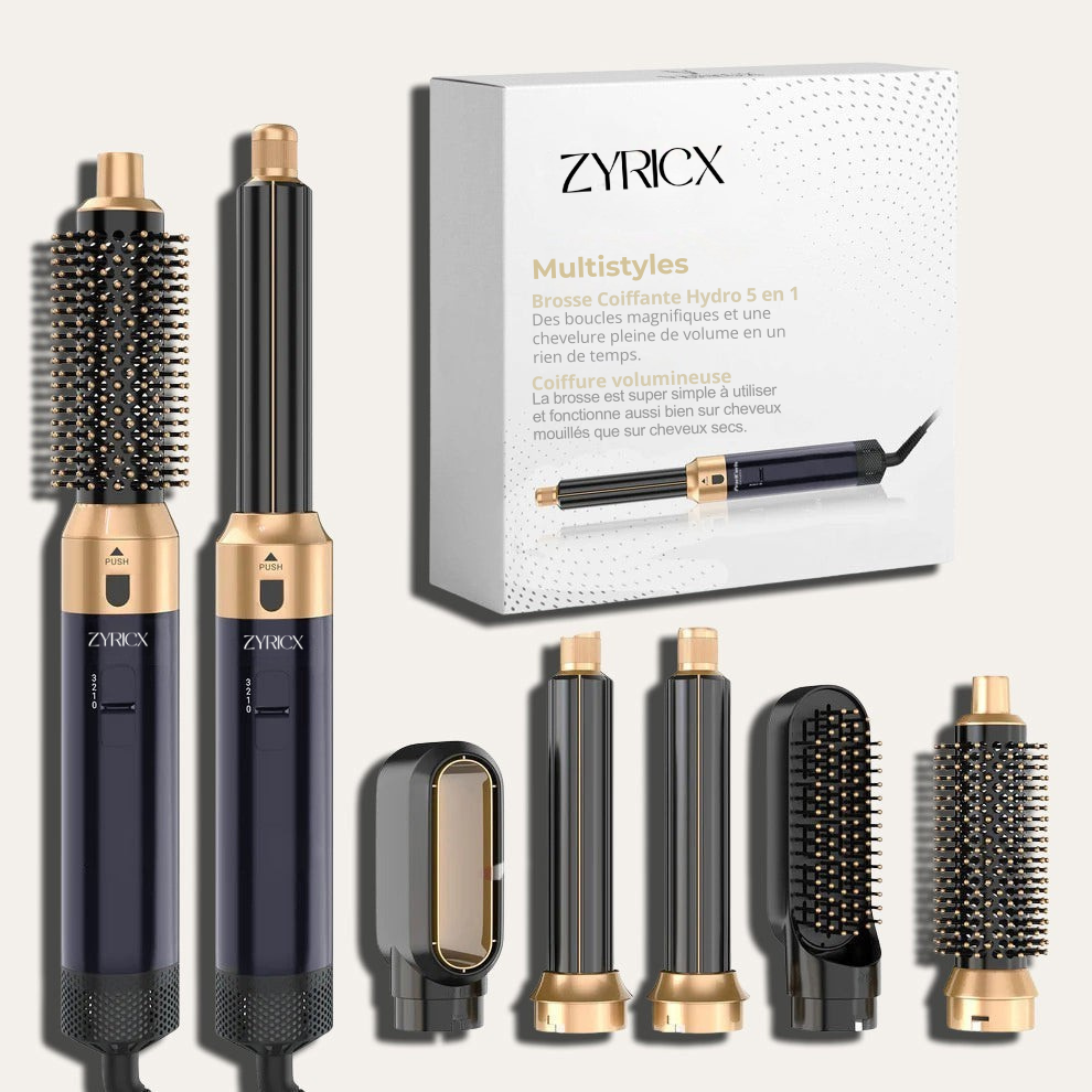 ZYRICX™ – Brosse Coiffante Multistyles 5 en 1 Pro