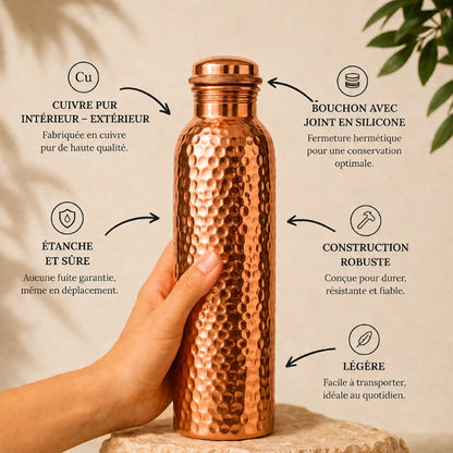 Gourde en Cuivre | L’Eau Purifiée Naturellement, Sans Plastique
