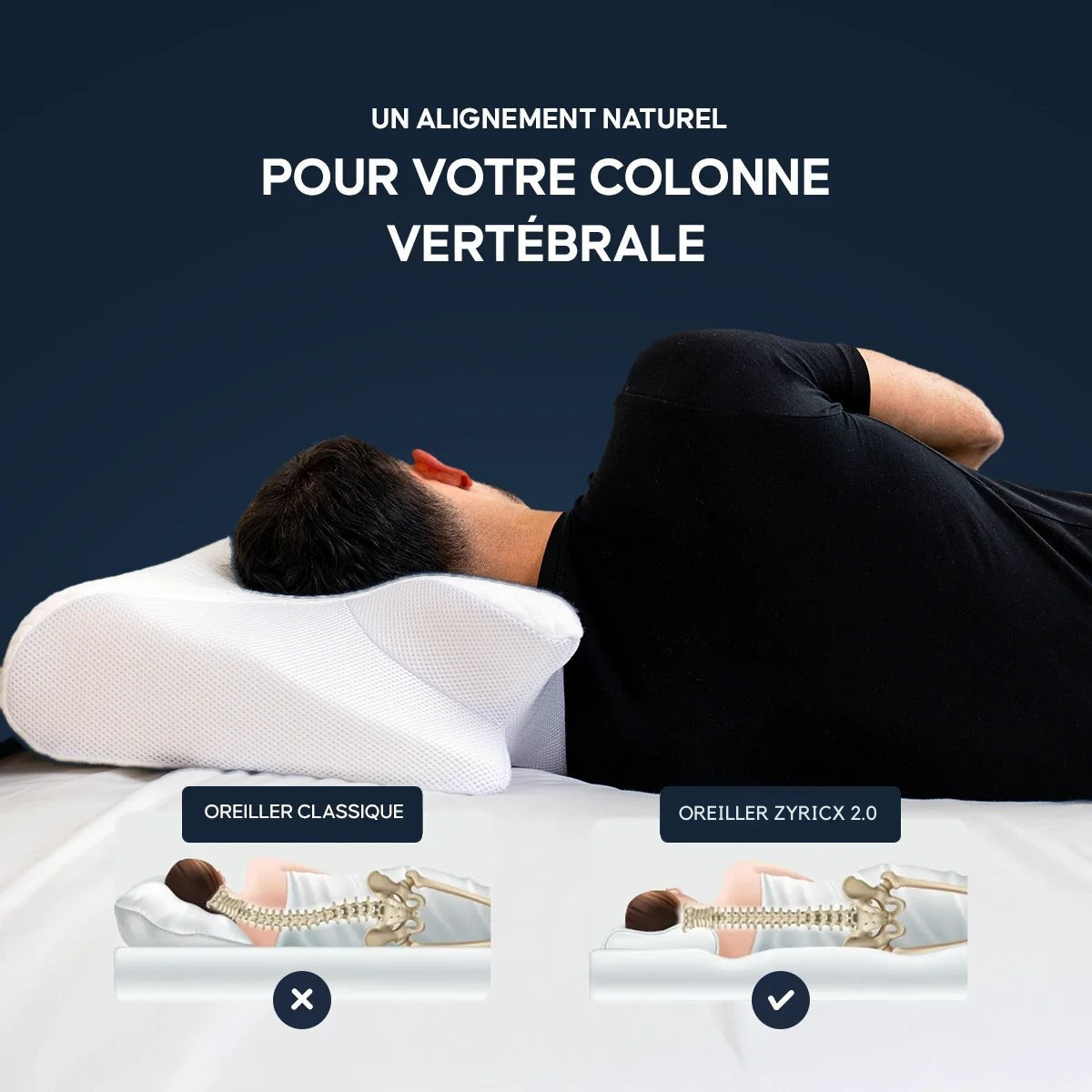 Zyricx 2.0 : L’oreiller orthopédique conçu avec des praticiens