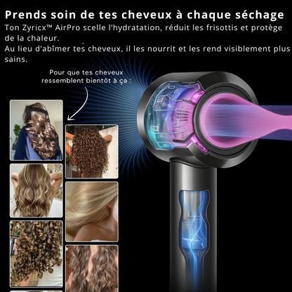 Zyricx™ AirPro 5-en-1 — Sèche-cheveux Haute Performance