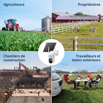 Caméra Extérieure Solaire 4G – Sans Wi-Fi