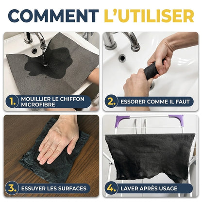 5 Chiffons Microfibres + 5 Offerts