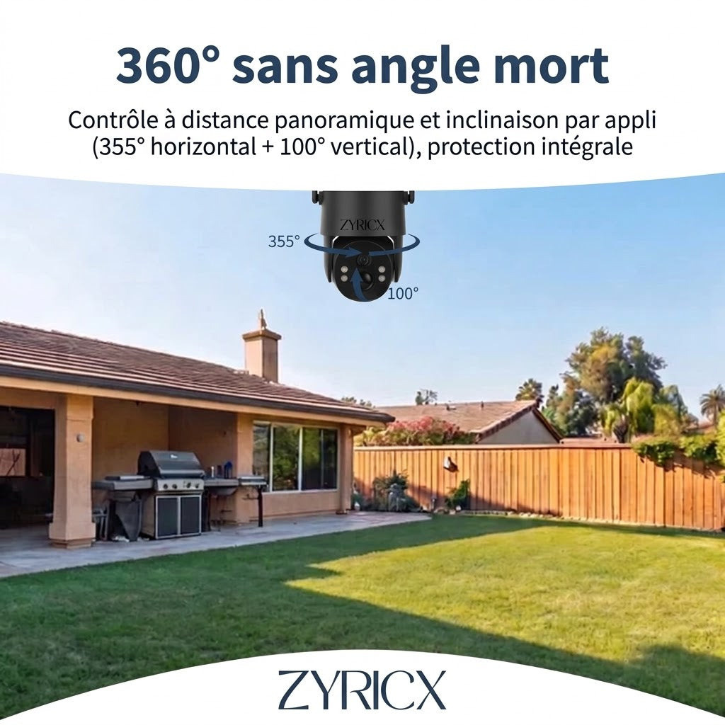 Caméra Extérieure Solaire 4G – Sans Wi-Fi