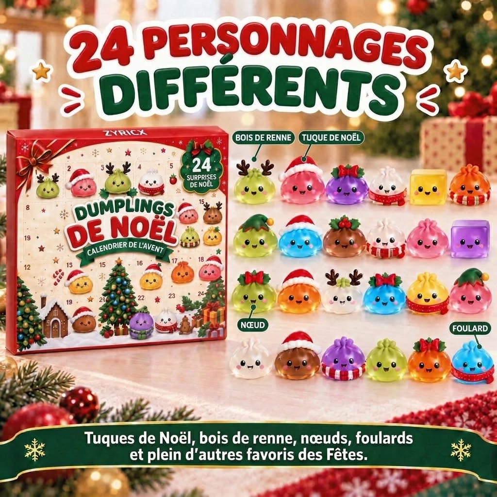 Calendrier squishy Zyricx - 24 personnages