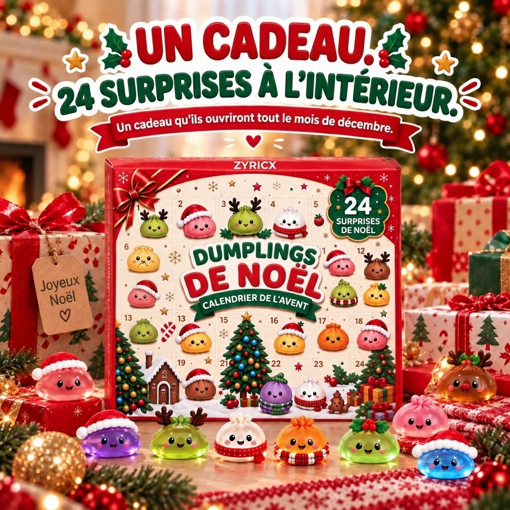 Calendrier squishy Zyricx - un cadeau, 24 surprises