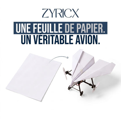 Le premier avion téléguidé en vrai papier