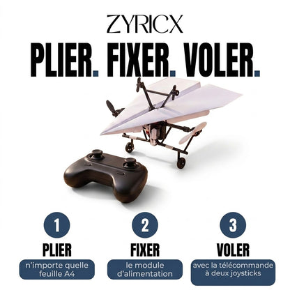 Le premier avion téléguidé en vrai papier