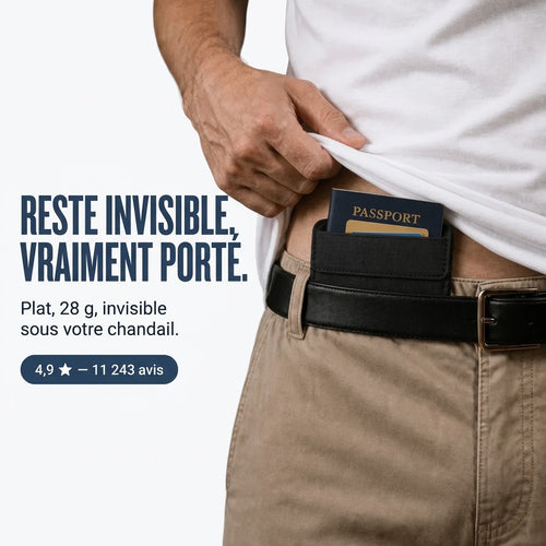 Le Portefeuille de Voyage Invisible 3-en-1