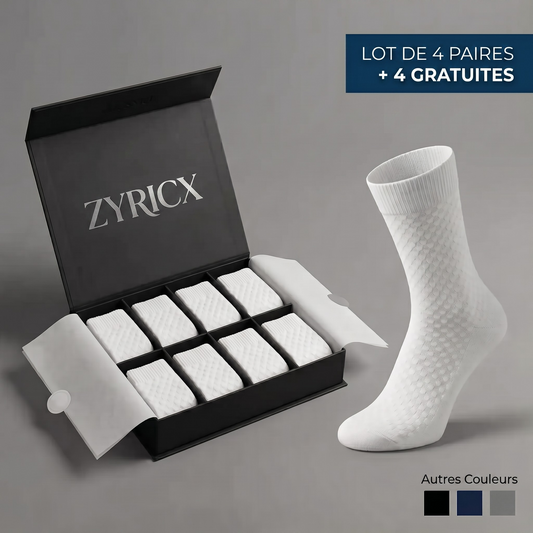 Chaussettes mi-hautes premium Zyricx™ en fibre de bambou