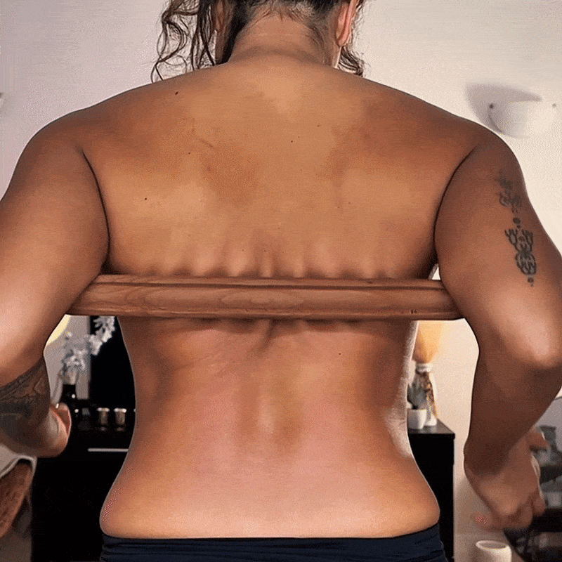 BodyRoller™ - Bâton de thérapie Gua Sha en bois