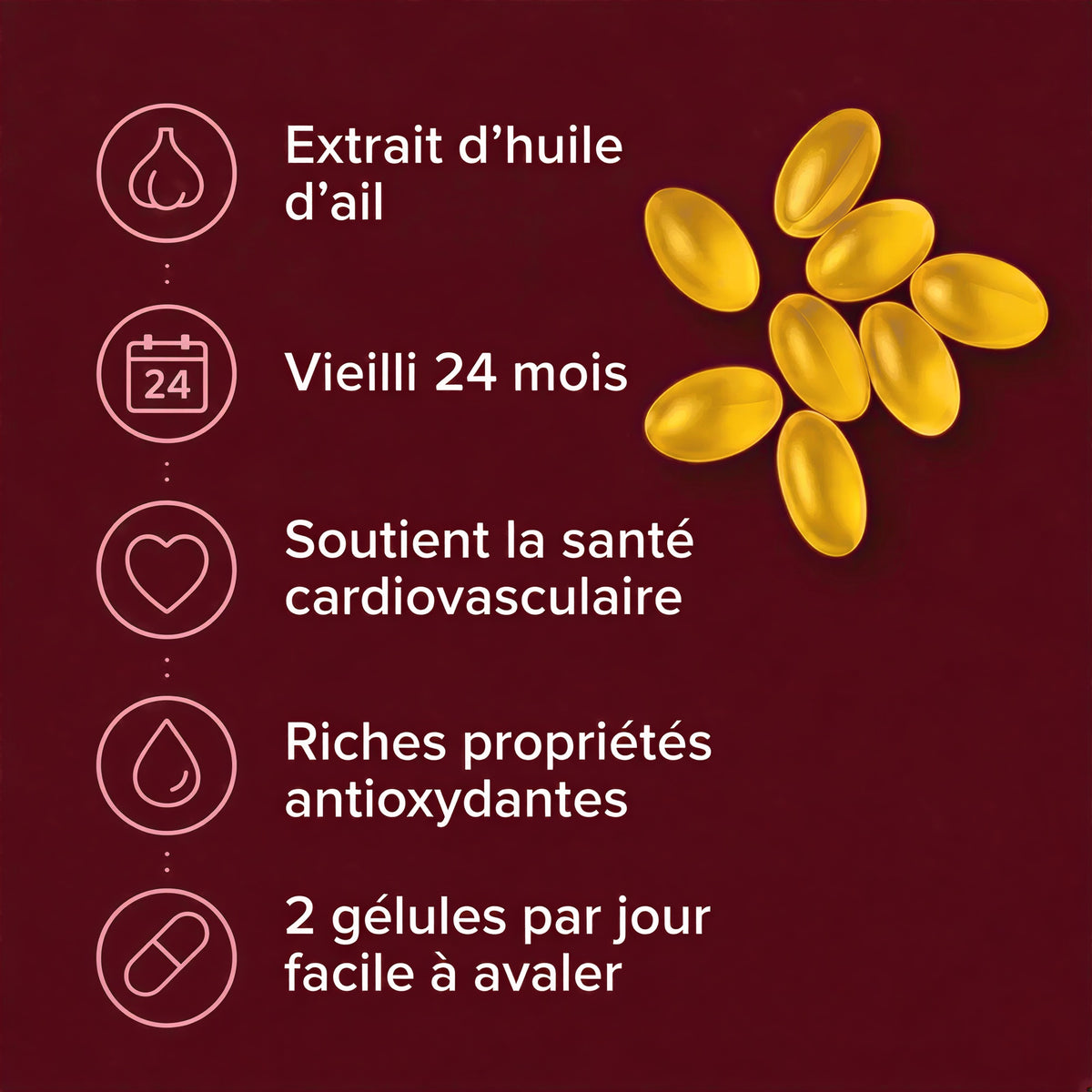 Extrait Naturel d'Ail Vieilli — Tension, Cholestérol & Bien-être global