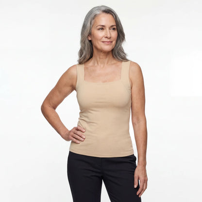 Débardeur avec soutien-gorge intégré et maintien frontal