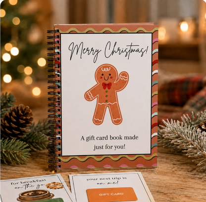 Livret de cartes-cadeaux – couverture Pain d'épices