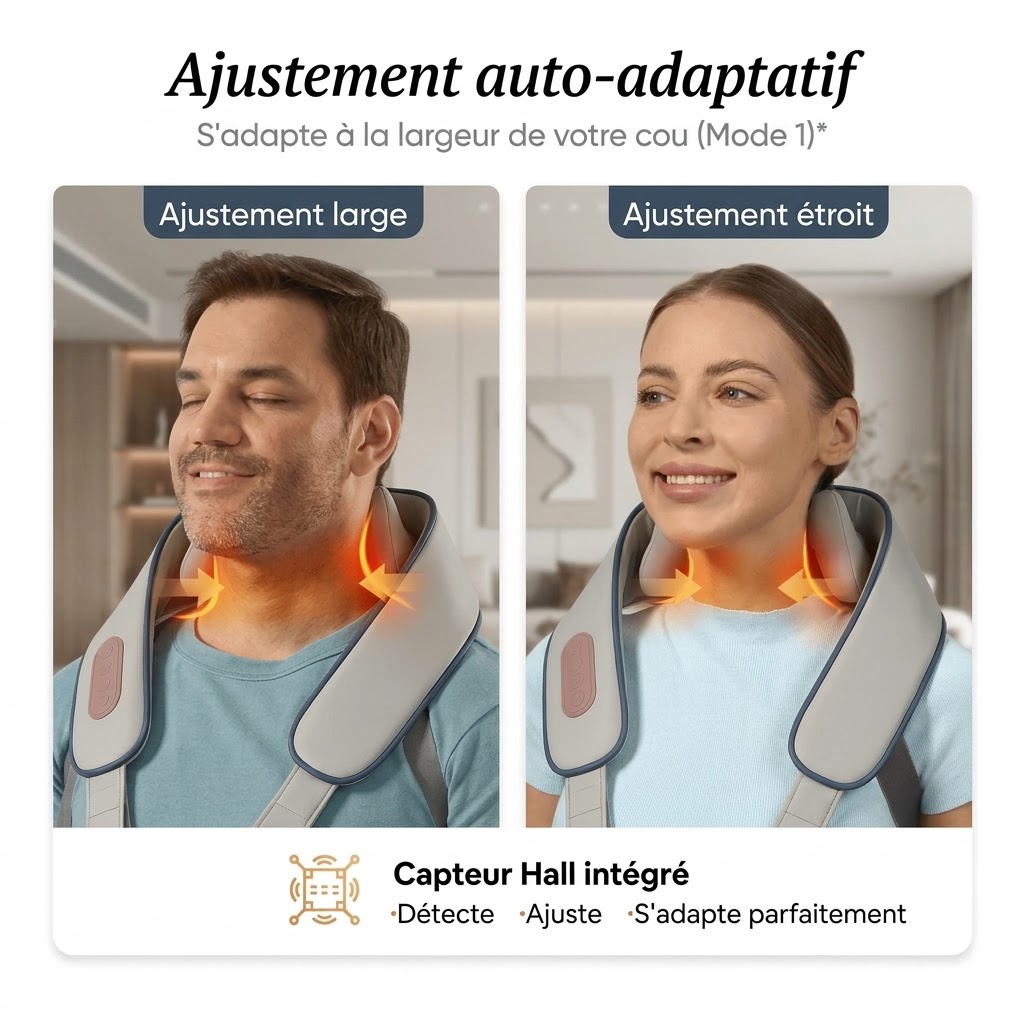 Masseur Zyricx - ajustement auto-adaptatif