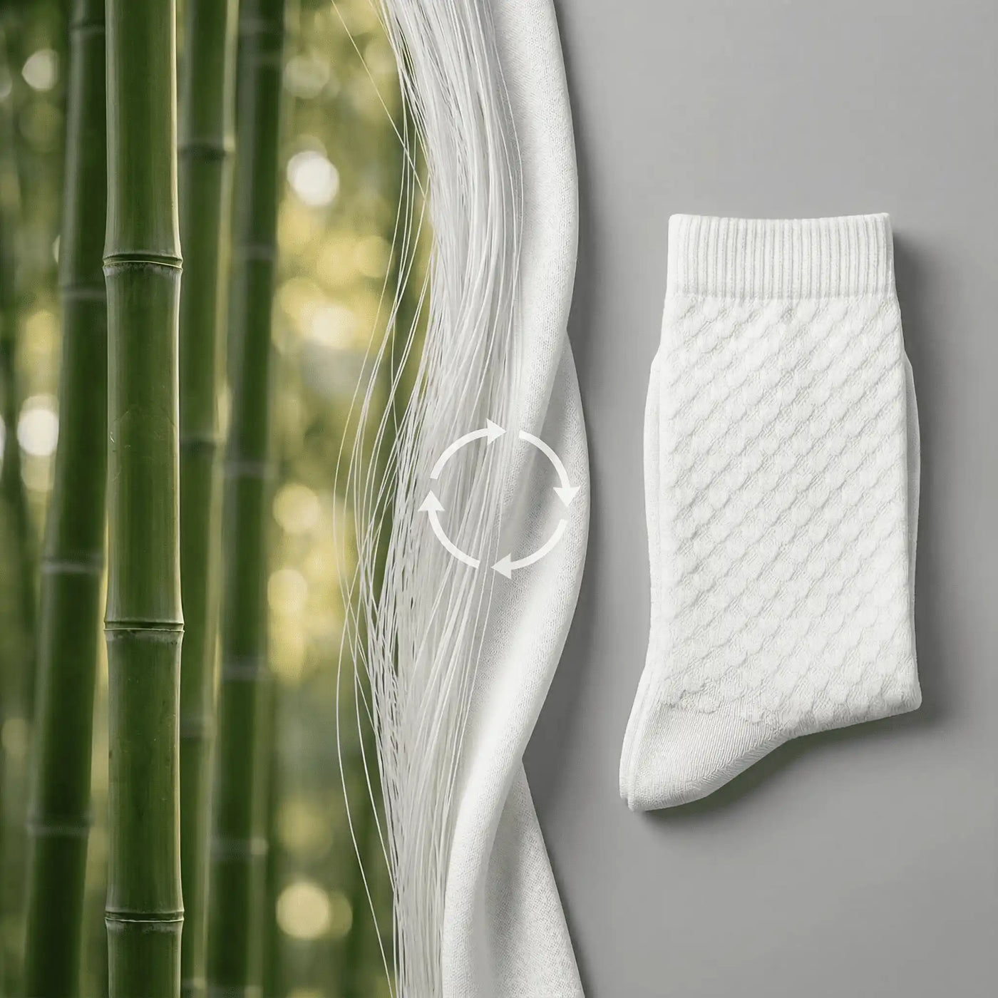 Chaussettes mi-hautes premium Zyricx™ en fibre de bambou